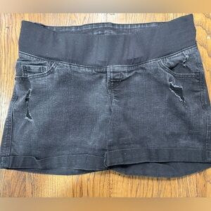 Old Navy Maternity Black Denim Shorts